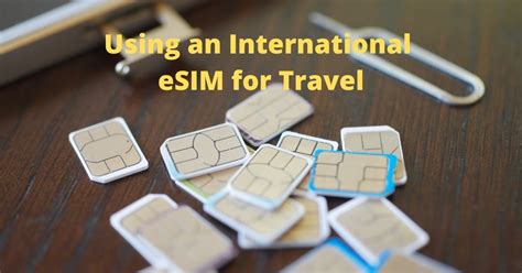 using an esim for traveling